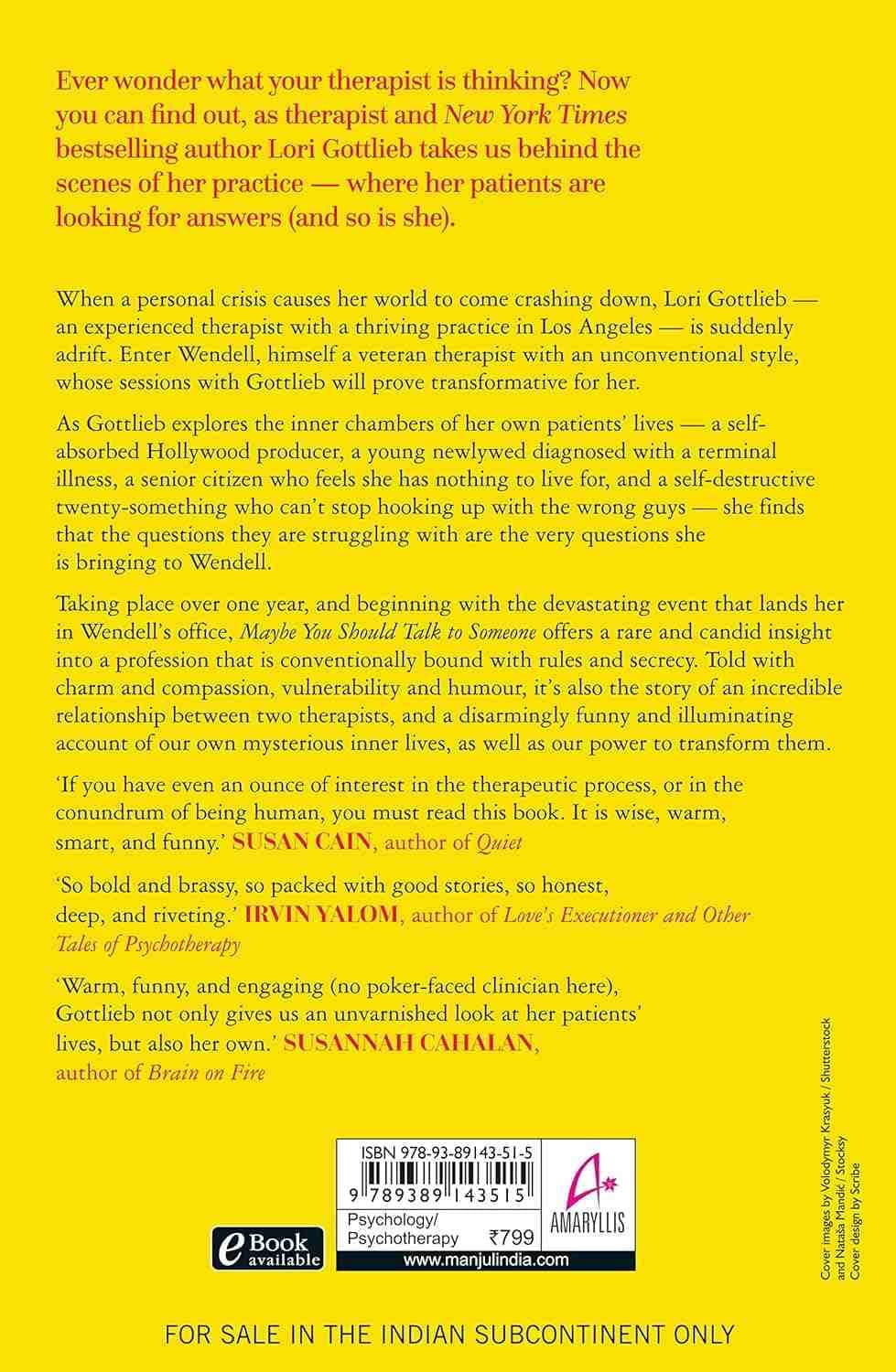 Maybe You Should Talk to Someone  (English, Paperback)